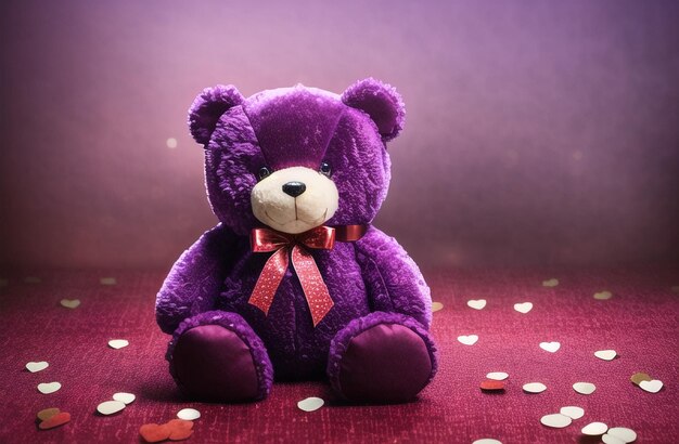 Cute teddy bear valentine's day cute gift for your wife girlfriend generative ai