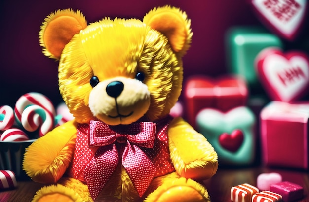 Cute Teddy Bear Valentine's Day Cute Gift for Your Wife Girlfriend Generative AI