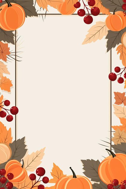 Photo cute thanksgiving frame card template