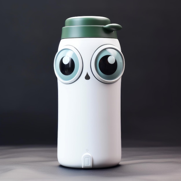 Cute Thermos With Big Eyes And No Legs