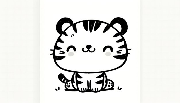 Cute tiger cartoon