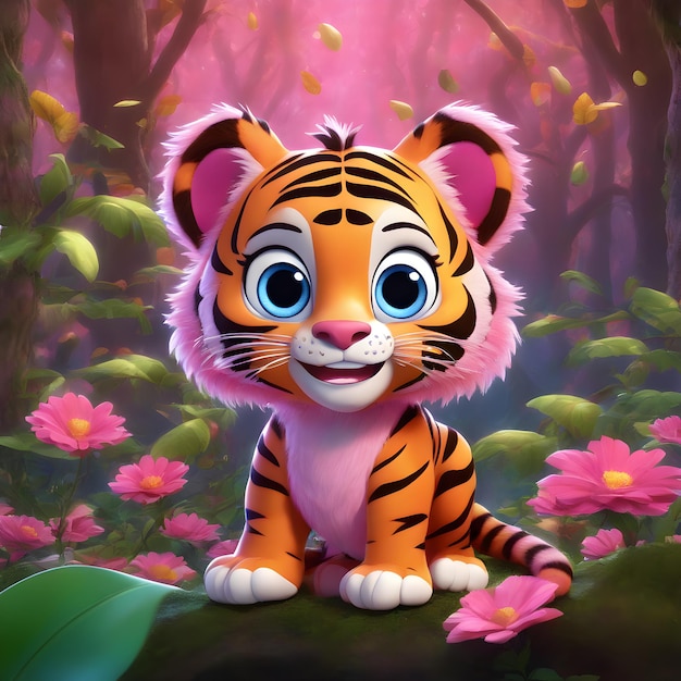 cute tiger cartoon