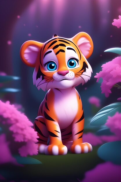 cute tiger cartoon