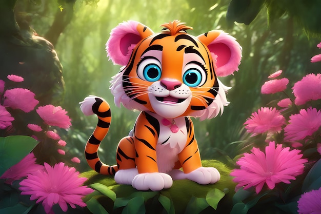 cute tiger cartoon