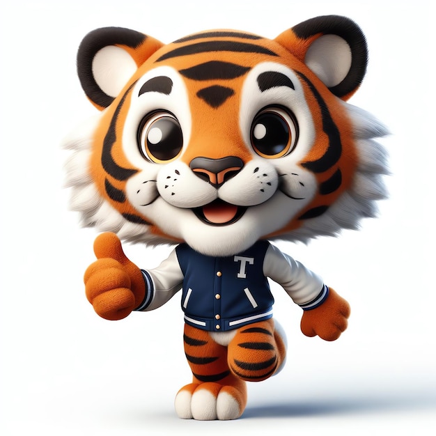 Cute Tiger Mascot for Kids Cereal