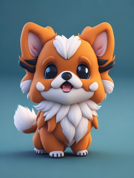 Cute tiny Anime dog