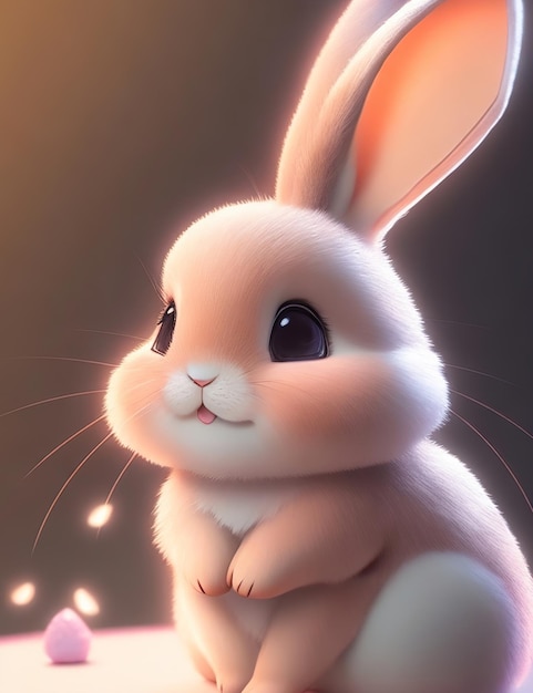 Cute tiny rabbit