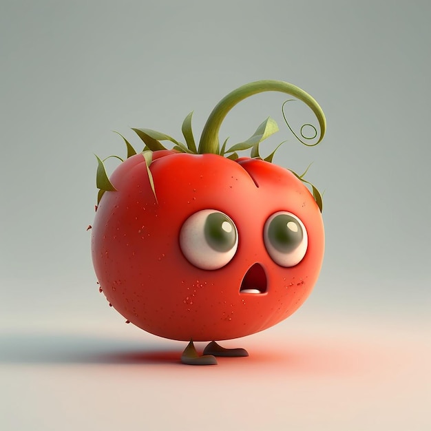 Cute Tomato Character