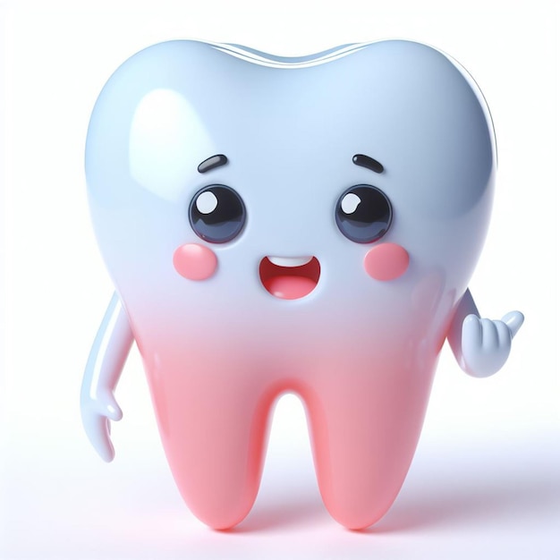 cute tooth character