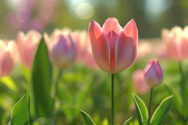 Cute Tulip CloseUp Adorable Design