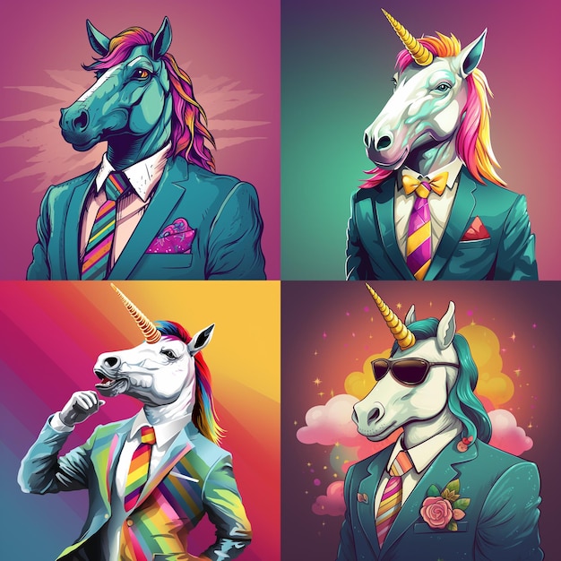 cute unicorn art prints