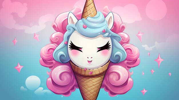 cute unicorn background