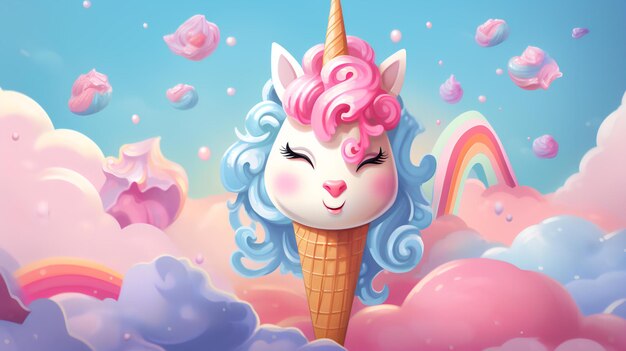 cute unicorn background