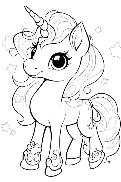 Photo cute unicorn coloring pages for kids unicorn coloring pagesunicorn coloring pages for girls