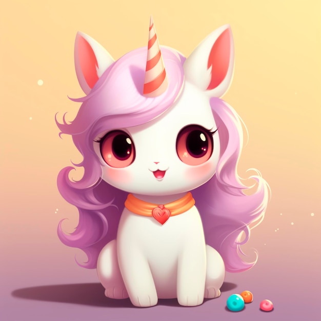 Cute unicorn illustration