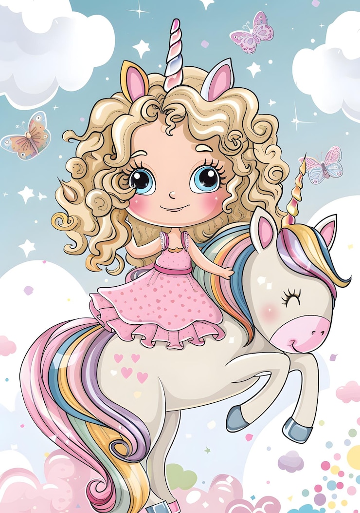 Photo a cute unicorn with a rainbow on its back is shown