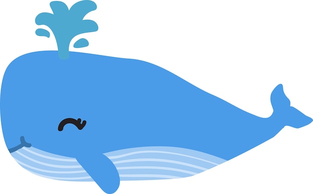 Photo cute whale cartoon