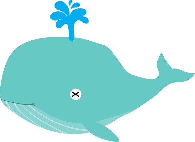 cute whale cartoon