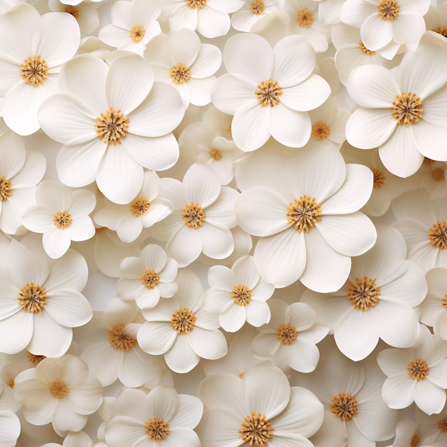 cute white flowers background