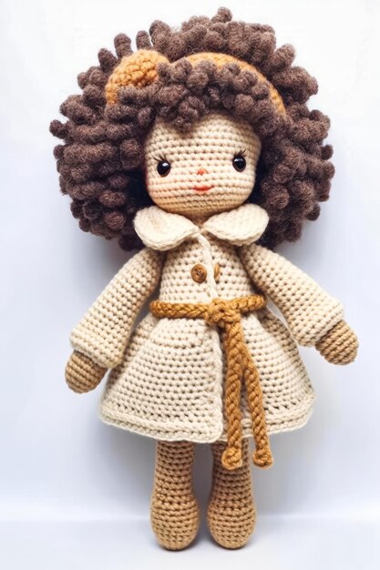 Cute Wool Doll Generative AI