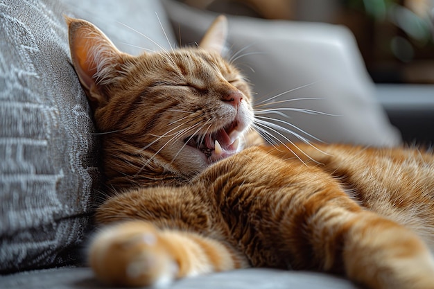 cute yawn cat wallpaper