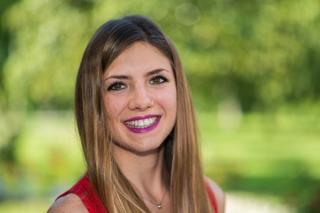 Cute young woman portrait