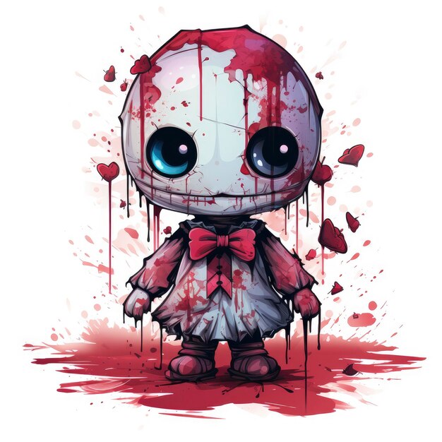 Cute Zombie in Scary Pose