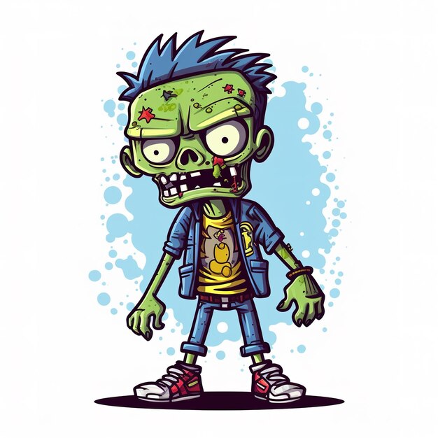 Photo cute zombie sticker