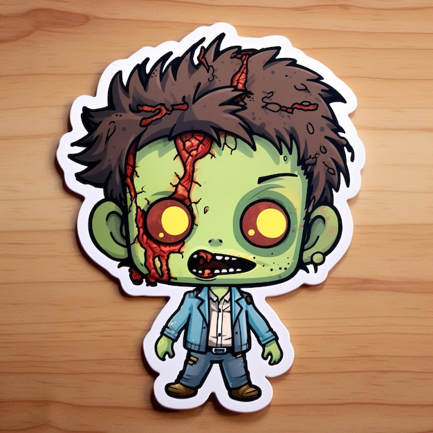 Photo cute zombie sticker