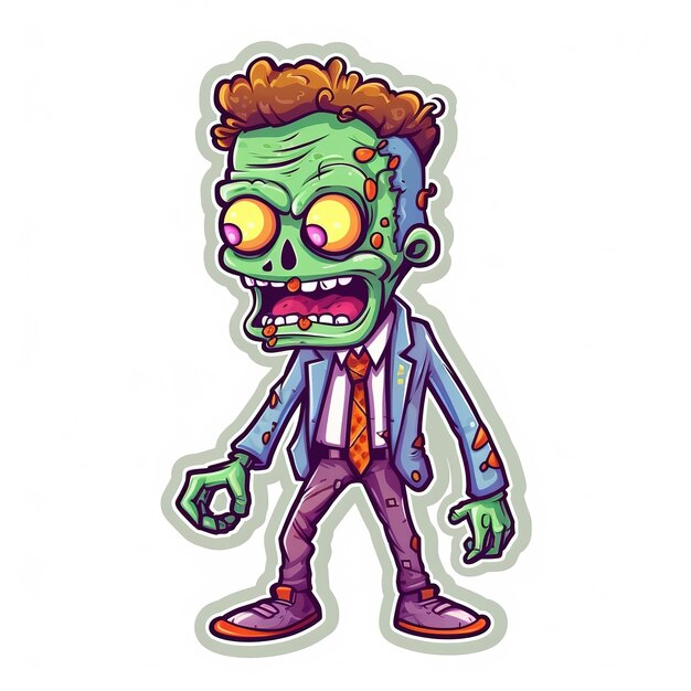 Photo cute zombie sticker