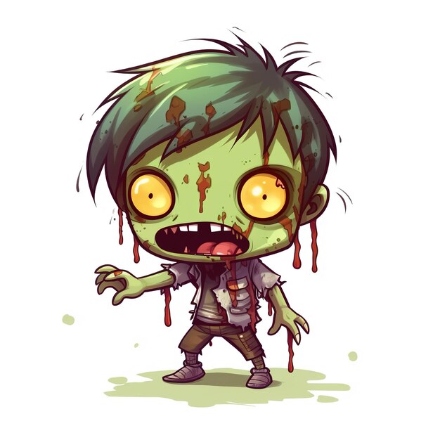 Foto carino adesivo per zombie.