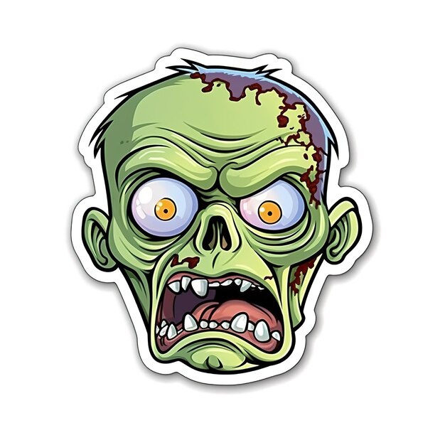 Photo cute zombie sticker