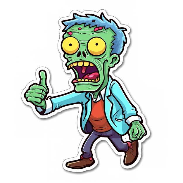 Photo cute zombie sticker