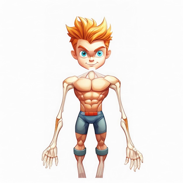 Cuteness at its Core An InDepth Exploration of Human Musculature in Cartoon Style