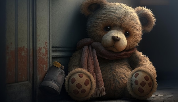 Cutest teddy bear image generative AI