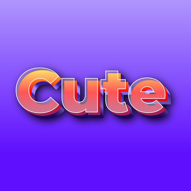 CuteText-effect JPG-gradiënt paarse achtergrondkaartfoto