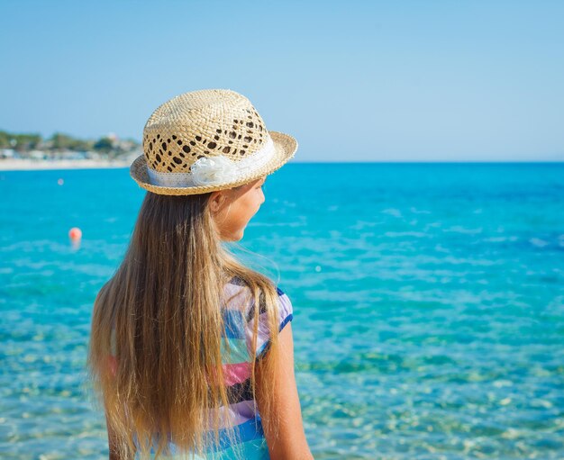 Cutie girl in hat