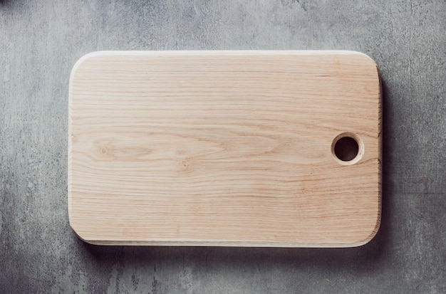 Cutting board at table surface