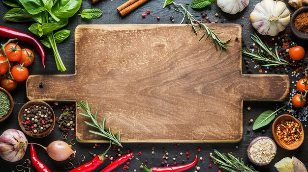 a cutting board with the ingredients for cooking