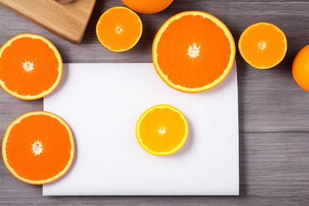 A cutting board with oranges on it and a cutting board with a cutting board with a cutting board