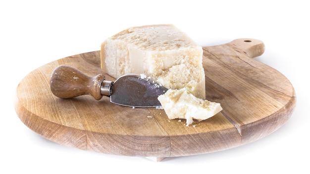 Photo cutting board with parmesan