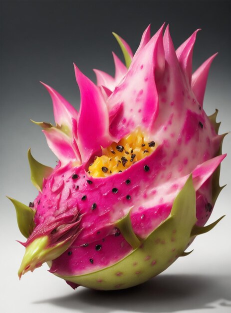 Cutting Dragon fruit