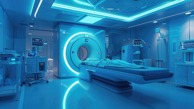 最先端の臨床診断室 照明付きMRI