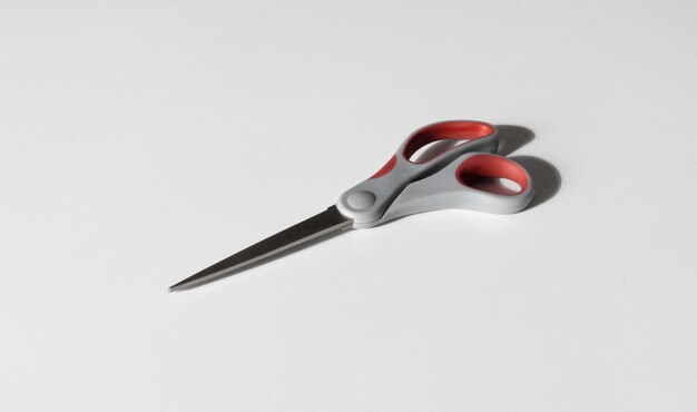 Cutting Edge Scissors on a White Background