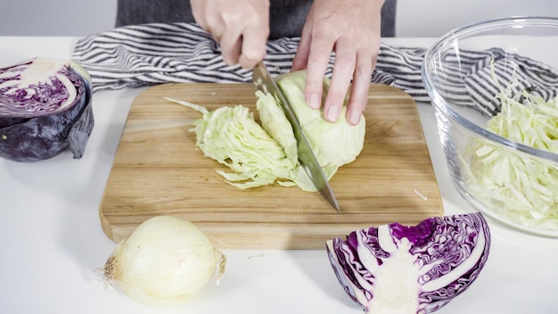 Photo cutting vegetables