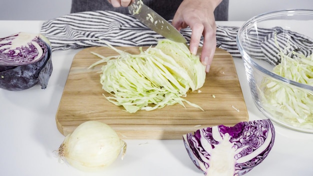 Cutting vegetables