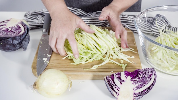 Cutting vegetables