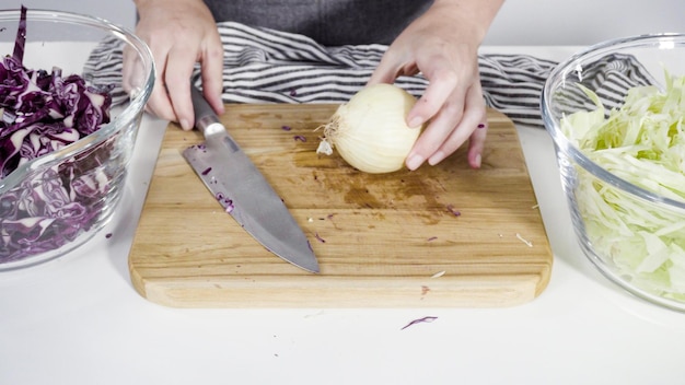 Cutting vegetables