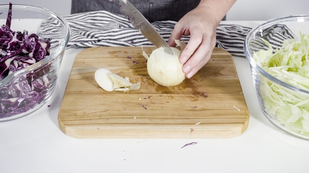 Cutting vegetables