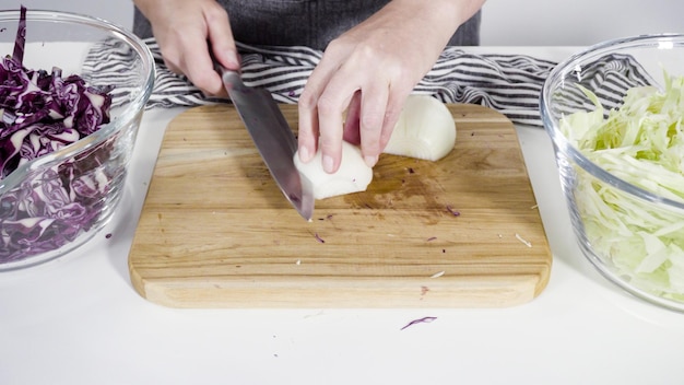 Cutting vegetables